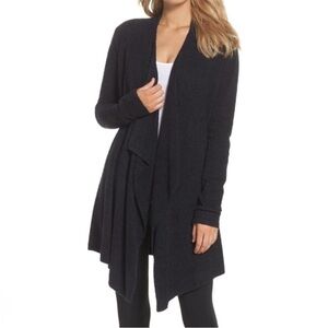 Barefoot Dreams CozyChic Lite Calypso‎ Cardigan Black L/XL